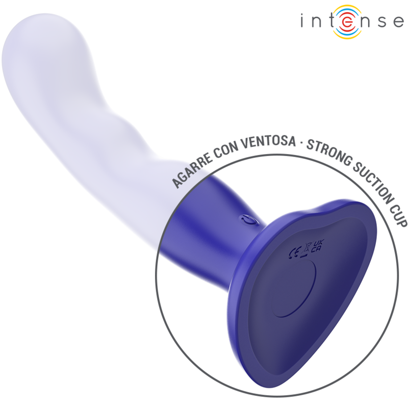 Vibrator, Intense - Shorty, cu Ventuza si Telecomanda, Albastru