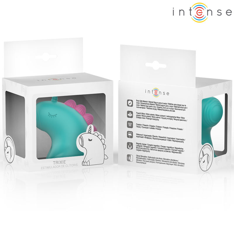 Stimulator Clitoris, Intense - Trixie, Design Unicorn, Verde