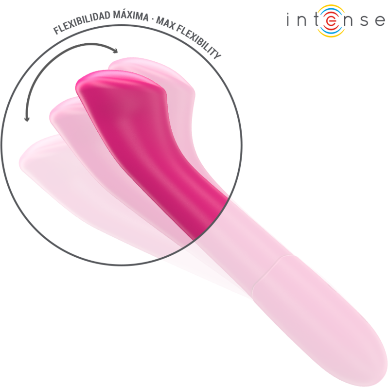 Vibrator, Intense - Paty, 10 Moduri de Vibratie, 19 CM / Roz / Model 2