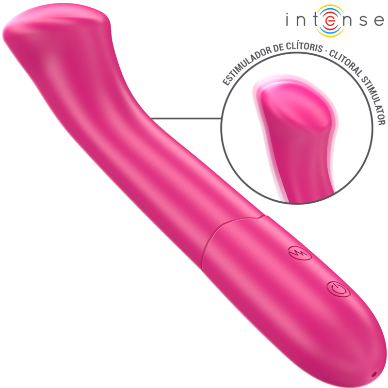Vibrator, Intense - Paty, 10 Moduri de Vibratie, 19 CM / Roz / Model 2