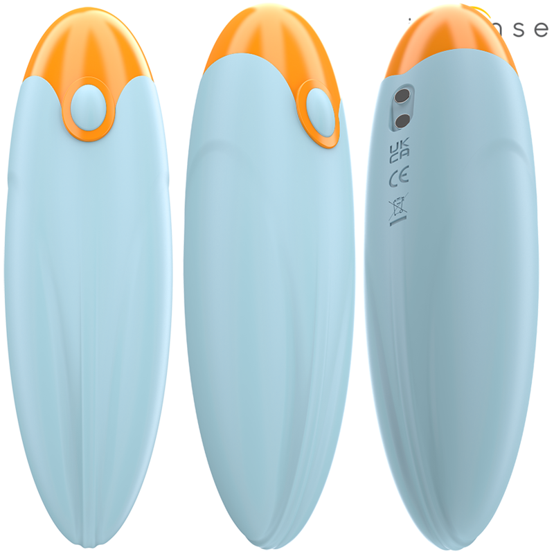 Vibrator Bullet, Intense - Mike, 10 Moduri de Vibratie cu Telecomanda, Albastru