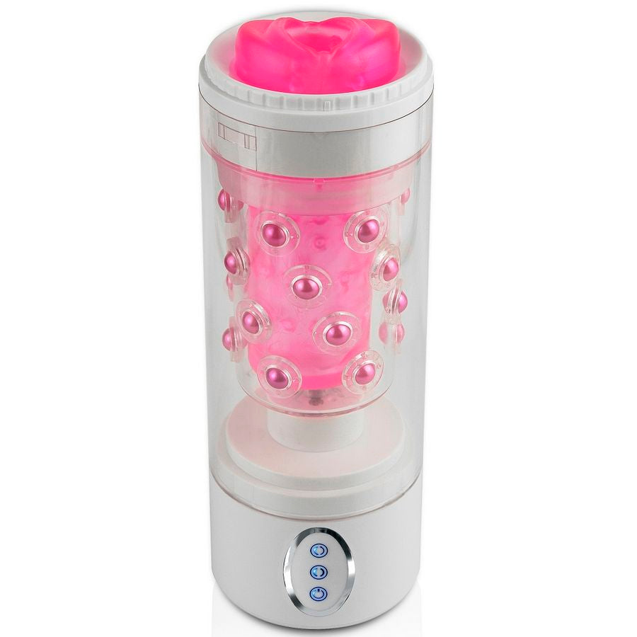 Masturbator Masculin, Extreme Toyz - Roto Bator Vagin, Rotatie si 7 Modele de Vibratii, Transparent