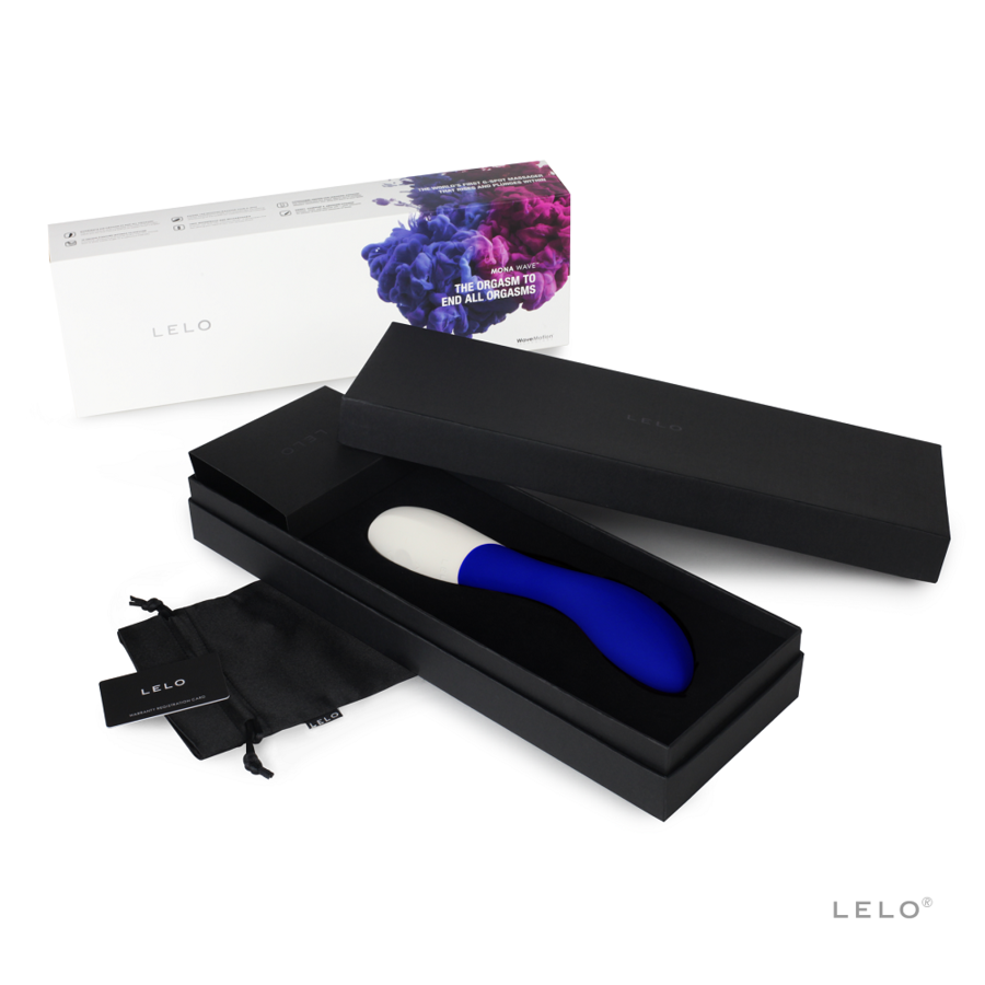 Vibrator, Lelo - Mona Wave, Stimulator Punct G Oscilant, Night Blue