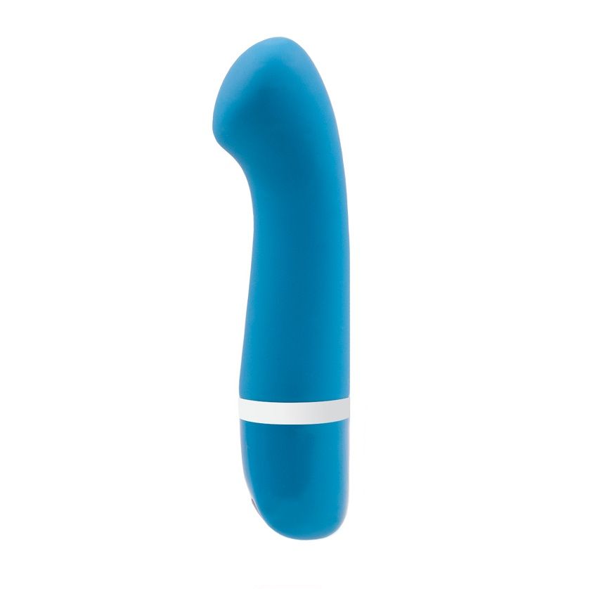 Vibrator, B Swish - Bdesired Deluxe Curve, Cap Curbat pentru Punctul G, Albastru Laguna