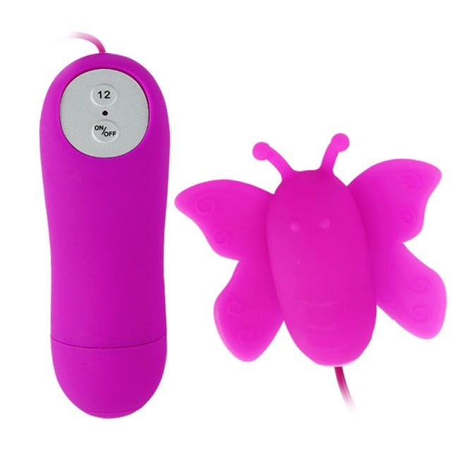 Stimulator Clitoris, Baile - Love Eggs, 12 Viteze cu Telecomanda, Fluture Lilac