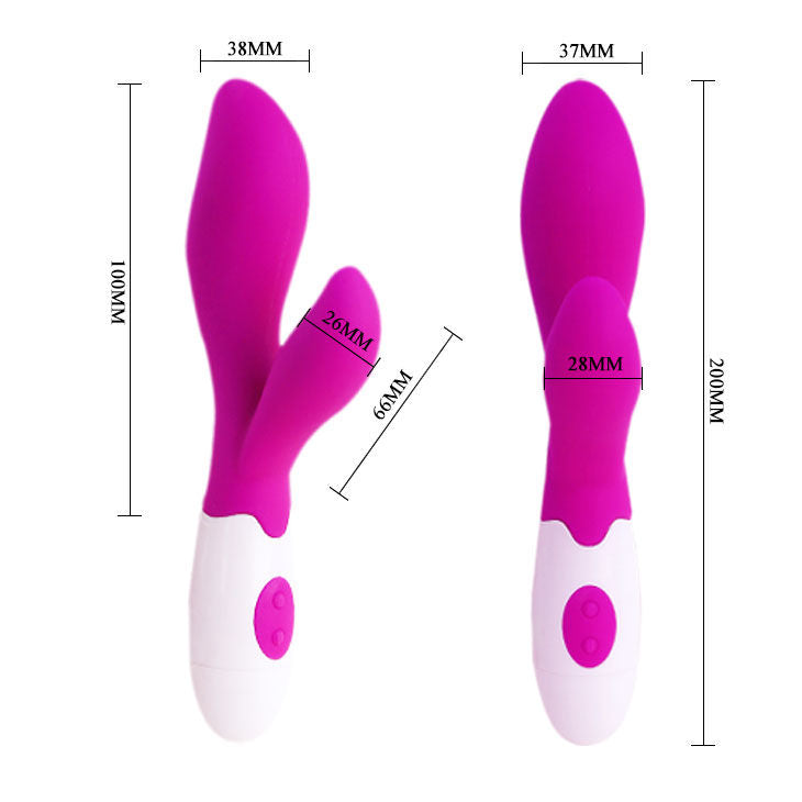 Vibrator Stimulator, Pretty Love - Newman, 30 de Moduri de Vibratie, Lila si Alb