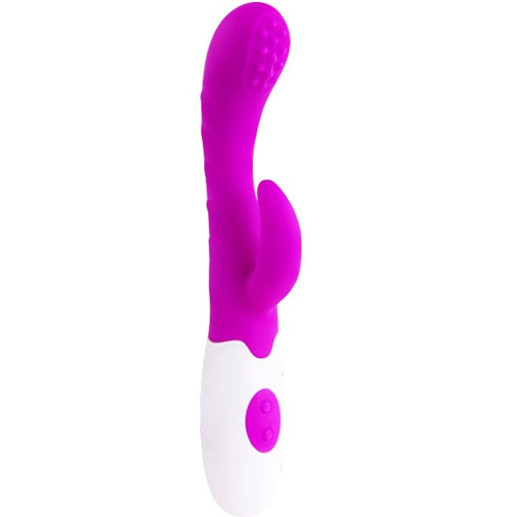 Vibrator, Pretty Love - Flirtation Arthur, Stimulare Punct G si Clitoris, Lila/Alb