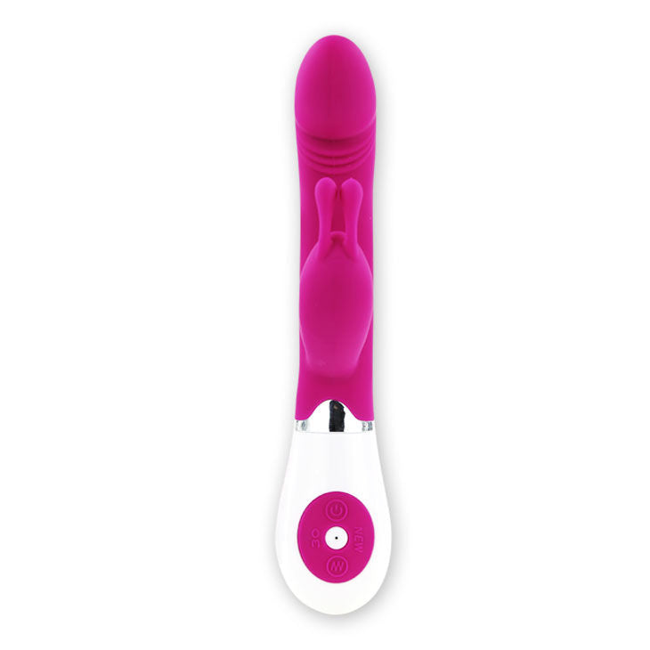 Vibrator, Pretty Love - Flirtation cu Rabbit Gene, 30 Moduri de Vibratie, Lila si Alb