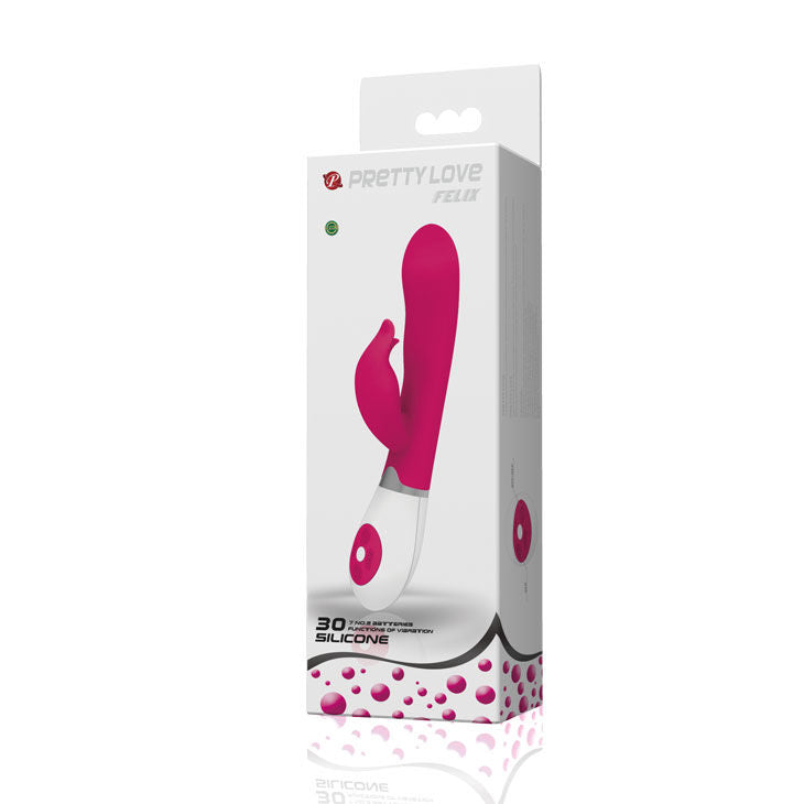 Vibrator, Pretty Love - Flirtation, cu Felix Stimulator, Lila/Alb