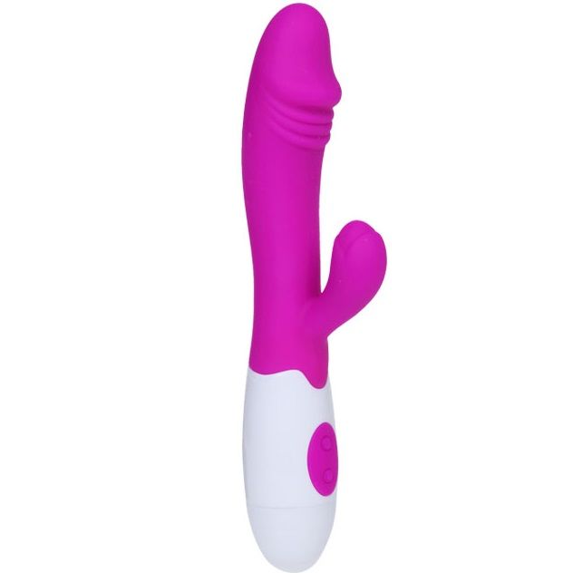 Vibrator, Pretty Love - Flirtation Snappy, 30 Moduri de Vibratie, 20 CM x 3,5 CM / Lila si Alb