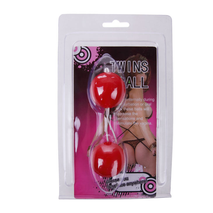 Bile Kegel, Baile - Twins Balls, Bile Chinezesti cu Vibratii Interne, Roz Unisex