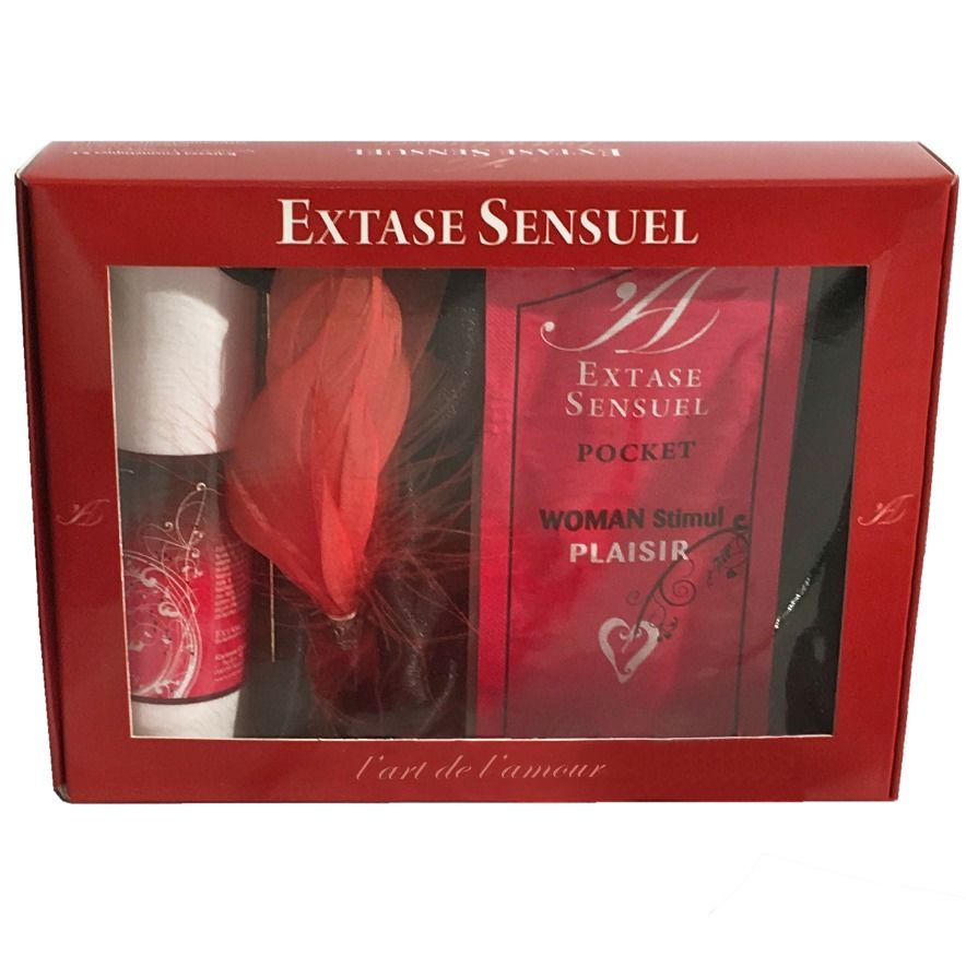 Set Cadou de Calatorie, Extase Sensual - Voyage Sensuel, Efect de Incalzire si Racoare, Set 3 Piese