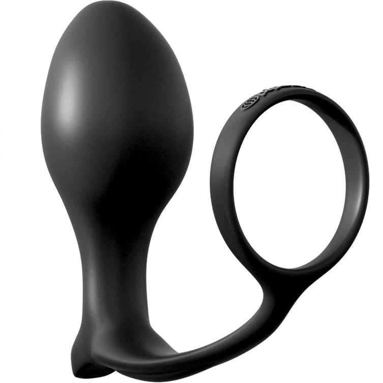 Plug Anal, Anal Fantasy - Ass-Gasm Advanced Ring, Inel cu Stimulator de Prostata, Lungime Inserabila 10,1 CM