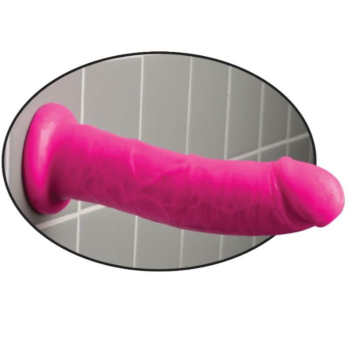 Dildo, Pipedream - Dillio, Baza cu Ventuza, 20.32 CM Roz