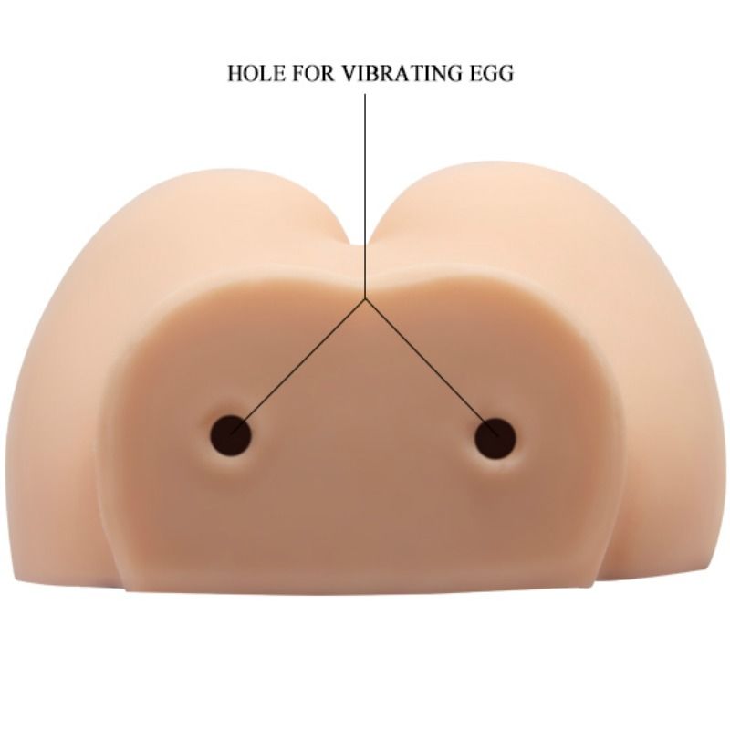 Masturbator Realistic Vagin si Anus, Crazy Bull - Pozitia 6, Vibratie cu Telecomanda, Picioare Ridicate