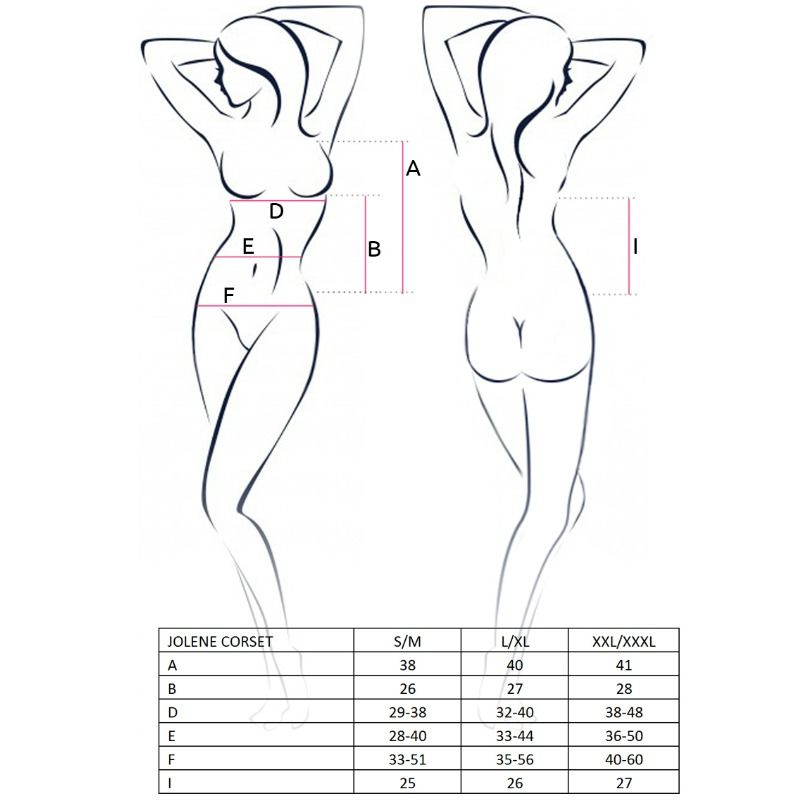 Corset, Passion, Woman Jolene Negru Marimea S/M