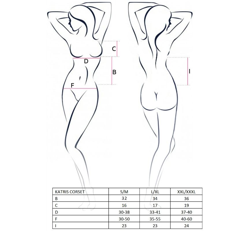 Corset, Passion, Woman Katriss Negru Marimea S/M