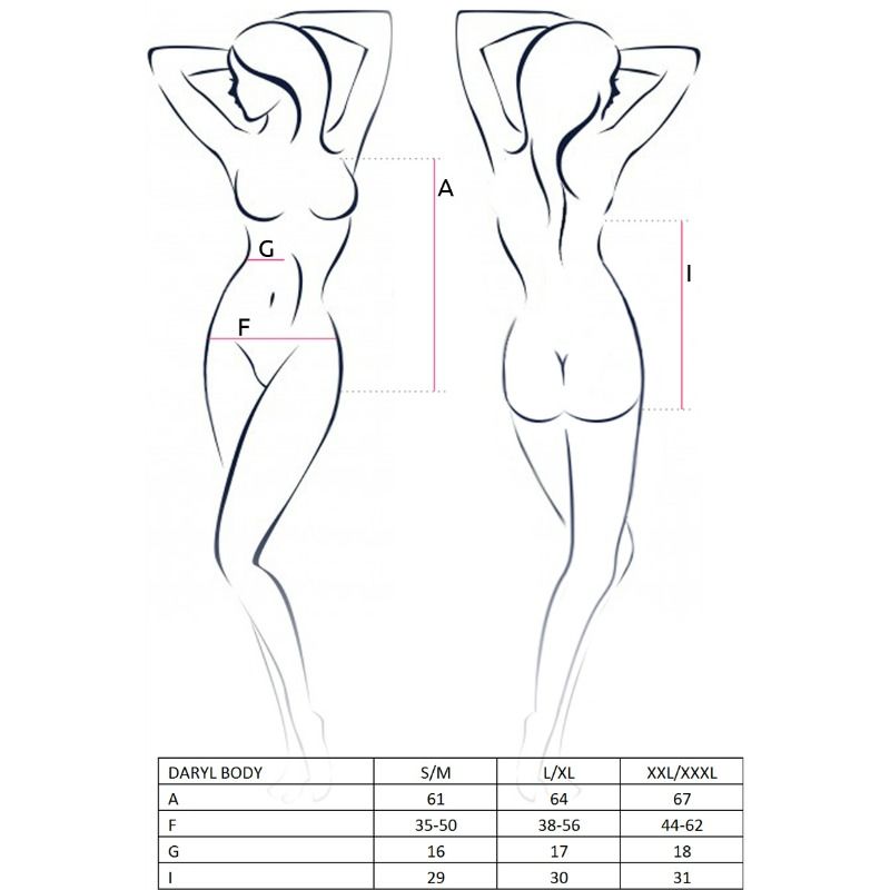 Body Teddy, Passion, Woman Daryl Negru Marimea S/M