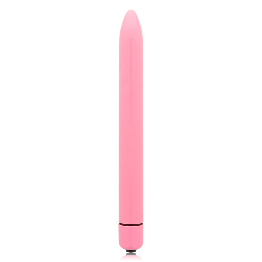 Vibrator Slim, Glossy - Brilliant, Rezistent la Apa, Roz
