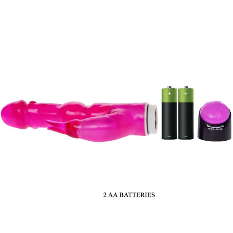 Vibrator Iepuras, Baile - Waves Of Pleasure, Intensitati Multiple de Vibratie, 23 CM