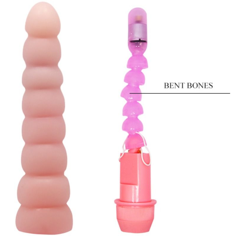 Vibrator Anal, Baile - Flexi Vibe Sensual Spine, Flexibil Nodulat, 19 CM