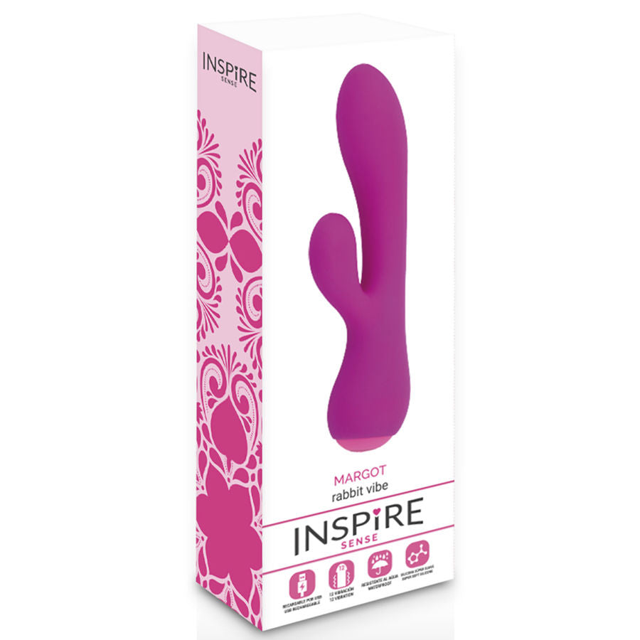 Vibrator Rabbit, Inspire - Margo, 12 Functii de Vibratie, Lila