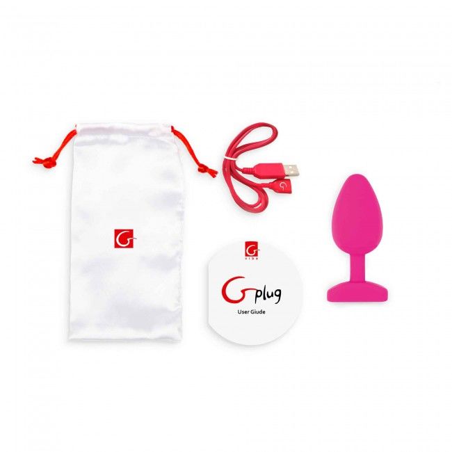 Plug Anal Vibrator, G-Vibe - Gplug Bioskin, Vibratii Puternice si Silentioase, 3,9 CM