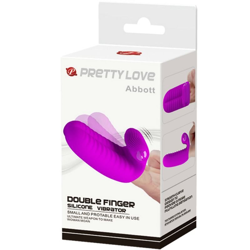Vibrator de Deget, Pretty Love - Abbott, Noduli Dubli, Lila