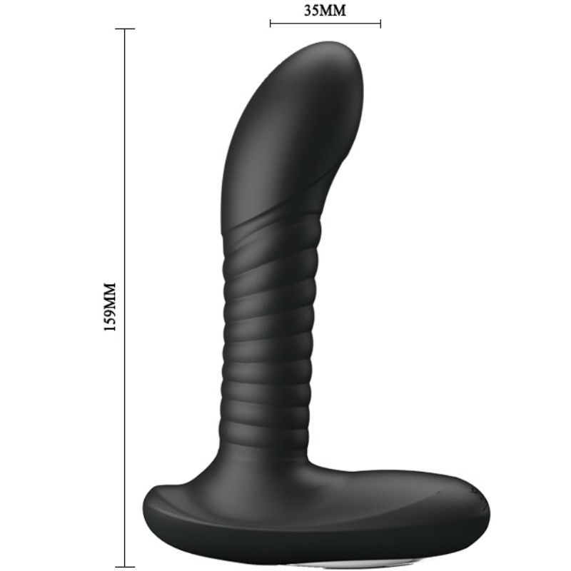 Plug Anal, Pretty Love - Merlin, cu Rotatie si Vibratie, Negru