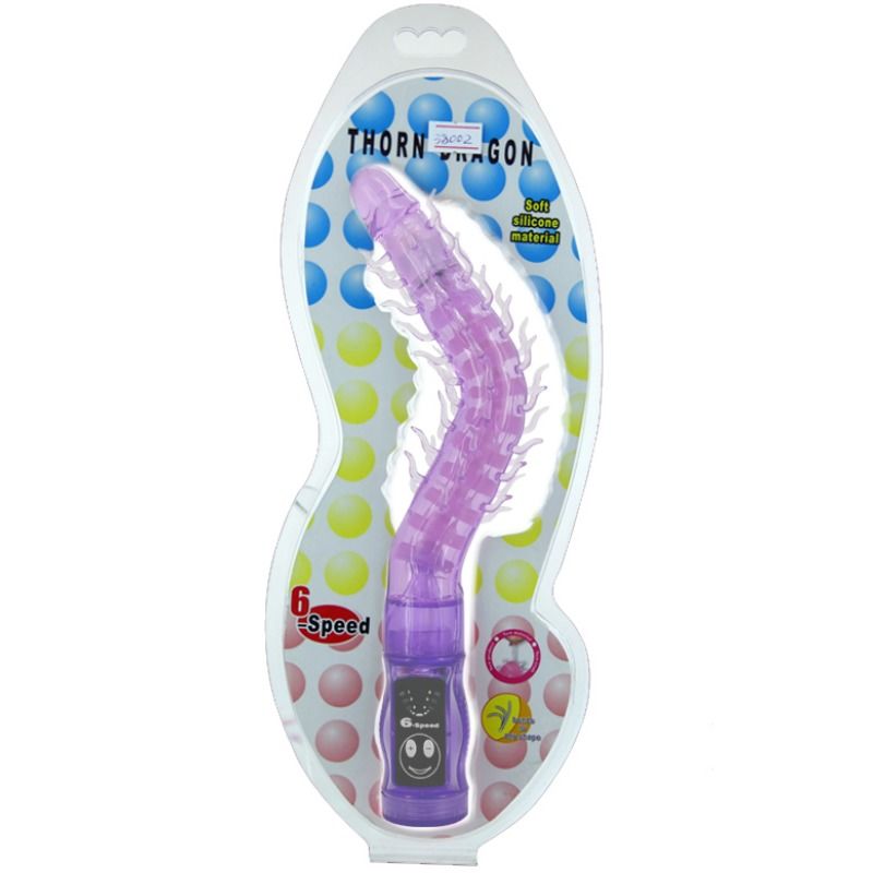 Stimulator Vibrator, Baile - Thorn, 6 Viteze de Vibratie, Lilac