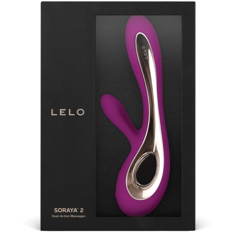 Vibrator Rabbit, LELO - Soraya 2, 2 Motoare, Mov