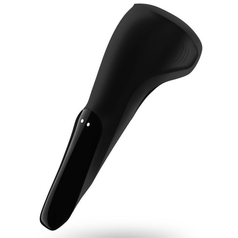 Vibrator pentru Barbati, Satisfyer - Men Wand, Aripi de Stimulare Flexibile, Negru
