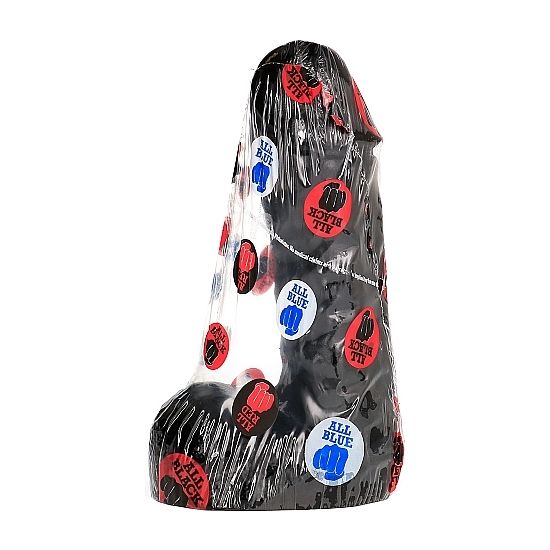 Dildo, All Black, Moale si Flexibil, 19 CM