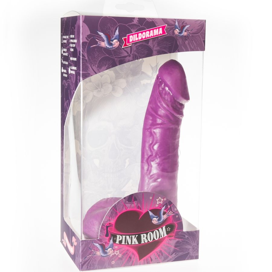 Dildo Realist, Roz Room - Eban, Ventuza Puternica, 19 CM Mov