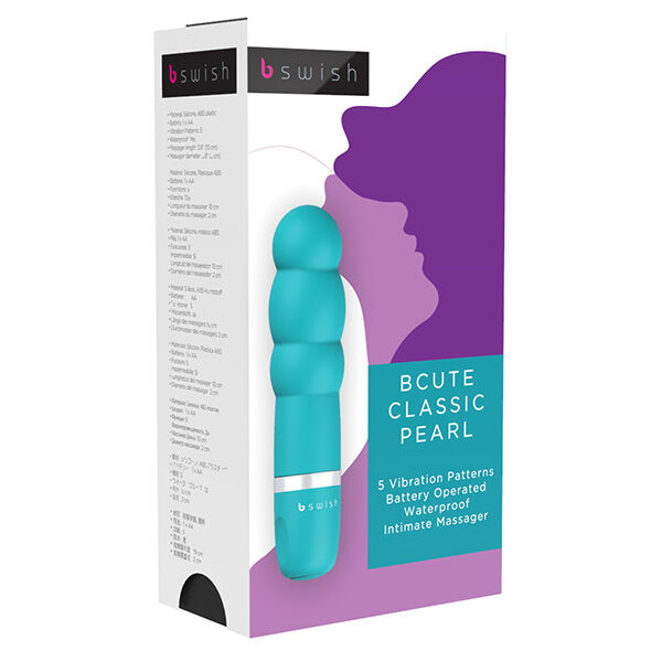 Vibrator, B Swish - Bcute Classic Pearl, Submersibil, Albastru