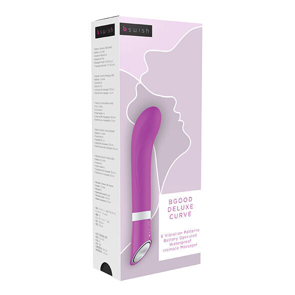 Dildo, B Swish - B Good Deluxe Curve, 6 Functii, Lila