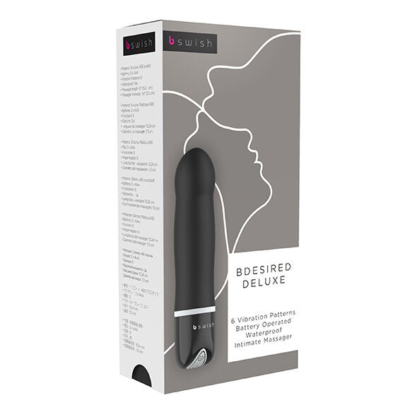 Vibrator, B Swish - Bdesired Deluxe, 6 Functii de Vibratie, Negru