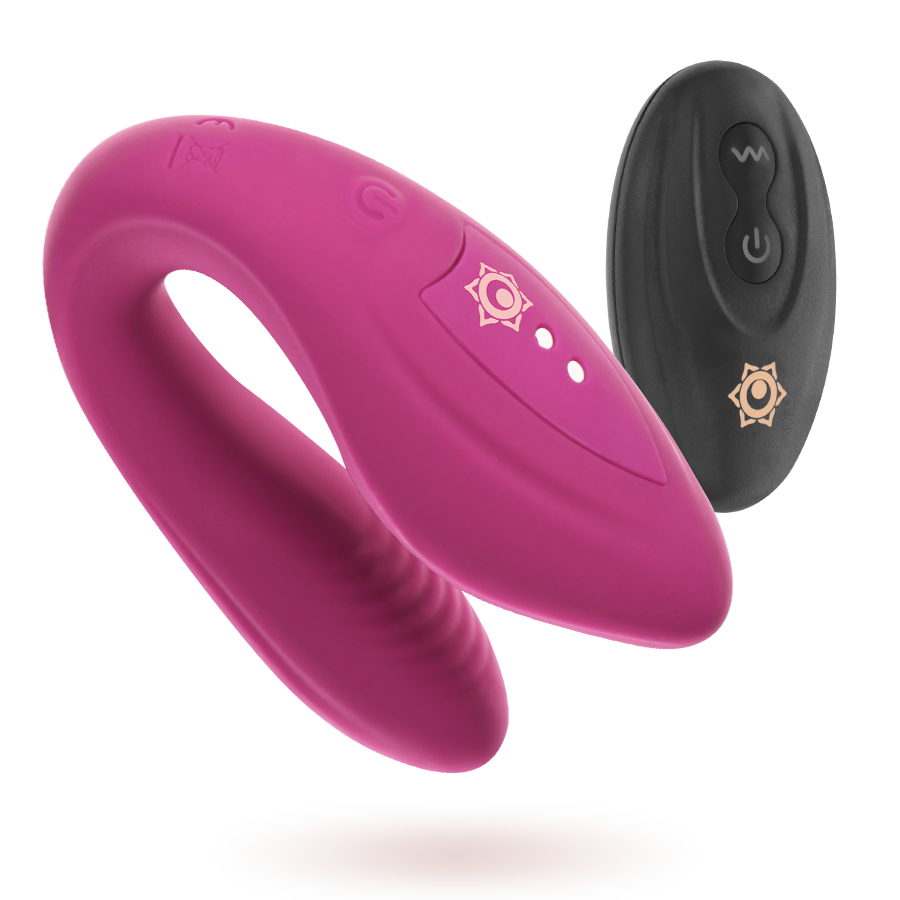 Vibrator pentru Cupluri, Rithual - Kama, cu Telecomanda, Azabache