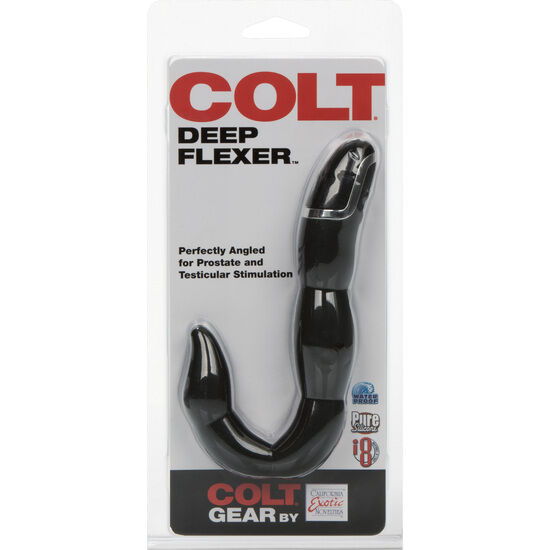 Plug Anal, CalExotics - Colt Deep Flexer, 8 Functii de Vibratie, Negru