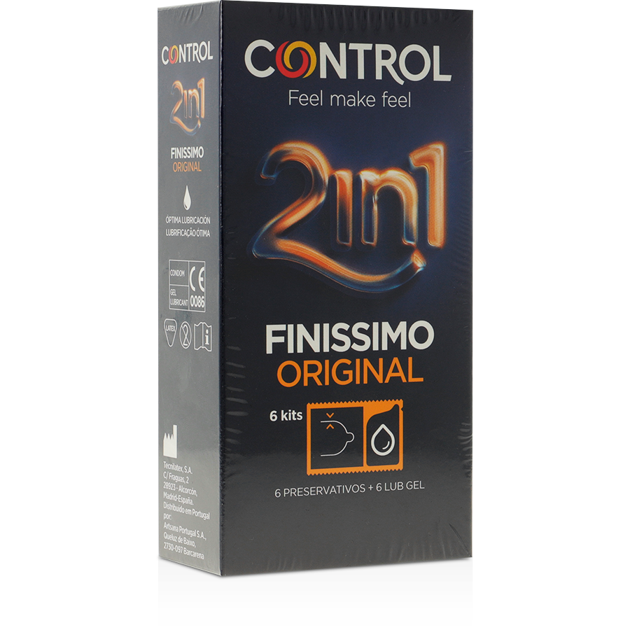 Prezervative, Control - Finissimo Duo, cu Lubrifiant, 6 Unitati
