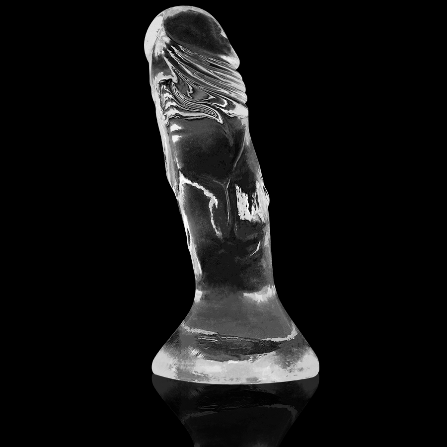 Dildo Transparent, X Ray - Clear Cock, Baza cu Ventuza Puternica, 12 CM x 2.6 CM