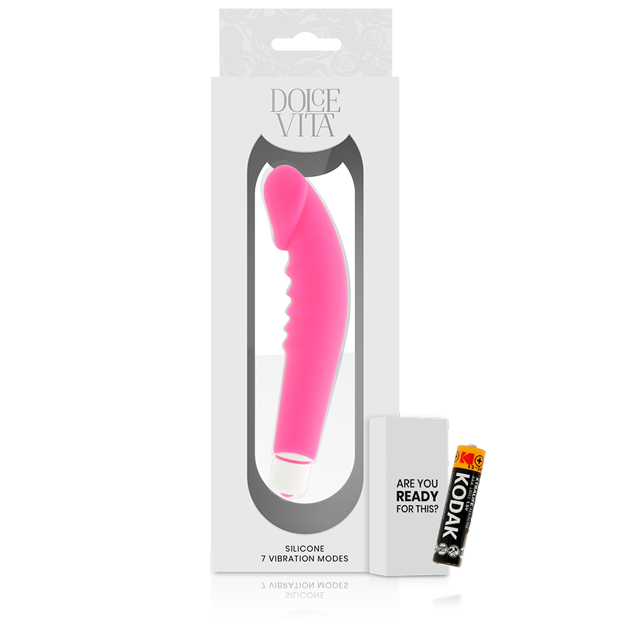 Vibrator, Dolce Vita - Realistic Pleasure, 7 Programe de Vibratii, Roz