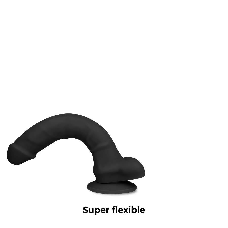 Dildo, Cock Miller - Silicone Density, Articulabil, Negru 19.5 CM