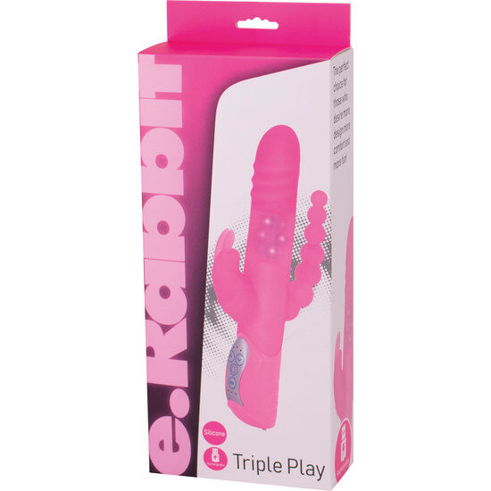 Vibrator, Seven Creations - E Rabbit Triple Play, Triple Stimulation, Roz