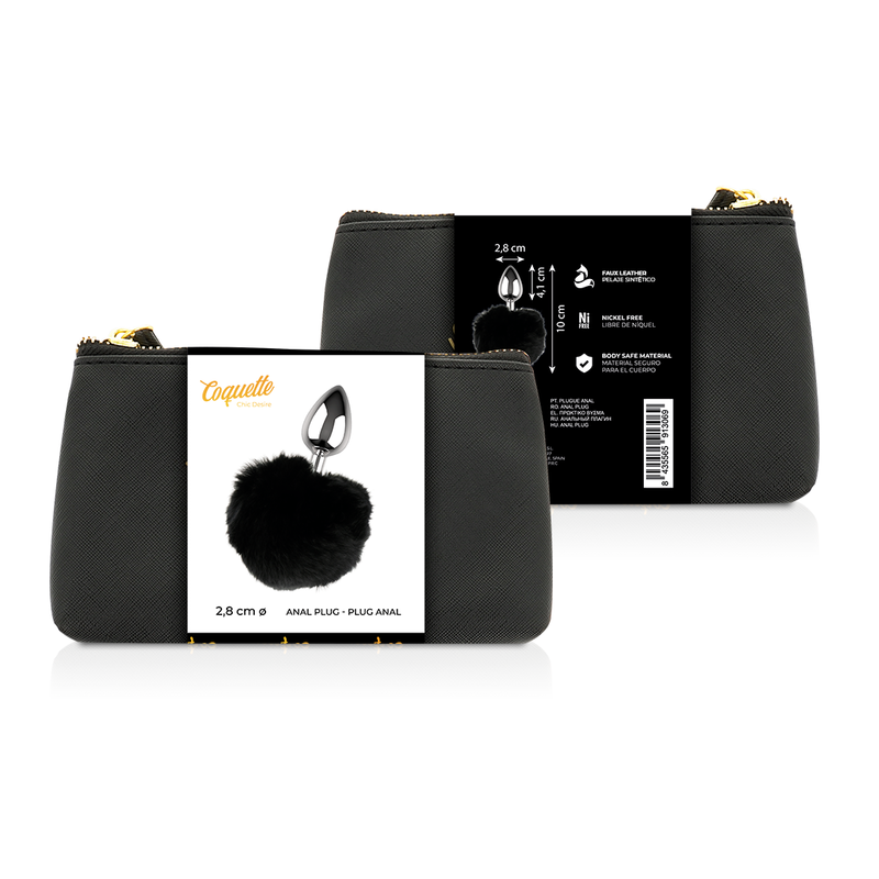 Plug Anal, Coquette Chic Desire, Metal fara Nichel, Marime L 2.8 X 4.1 CM