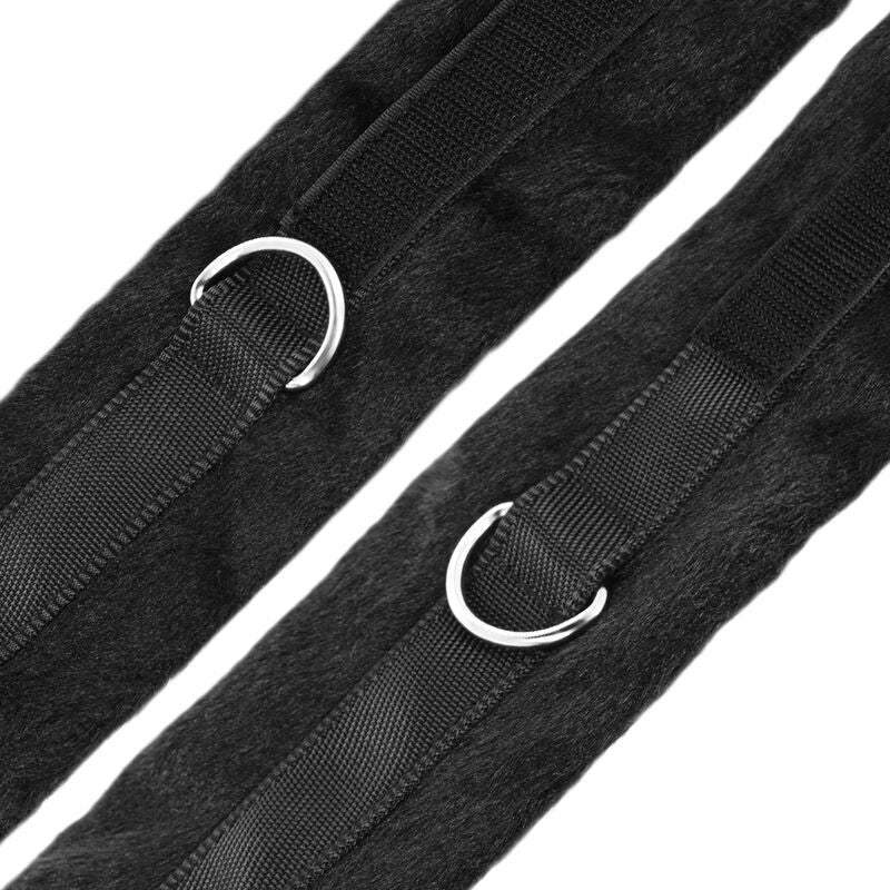 Set Legaturi pentru Pat, Darkness - Bed Ties Set, Mansete Detasabile din Neopren cu Eliberare Rapida