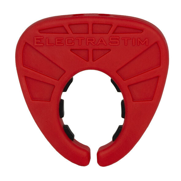 Scut pentru Penis, ElectraStim - Silicone Fusion Viper, Electrod Conductiv din Silicon, Rosu