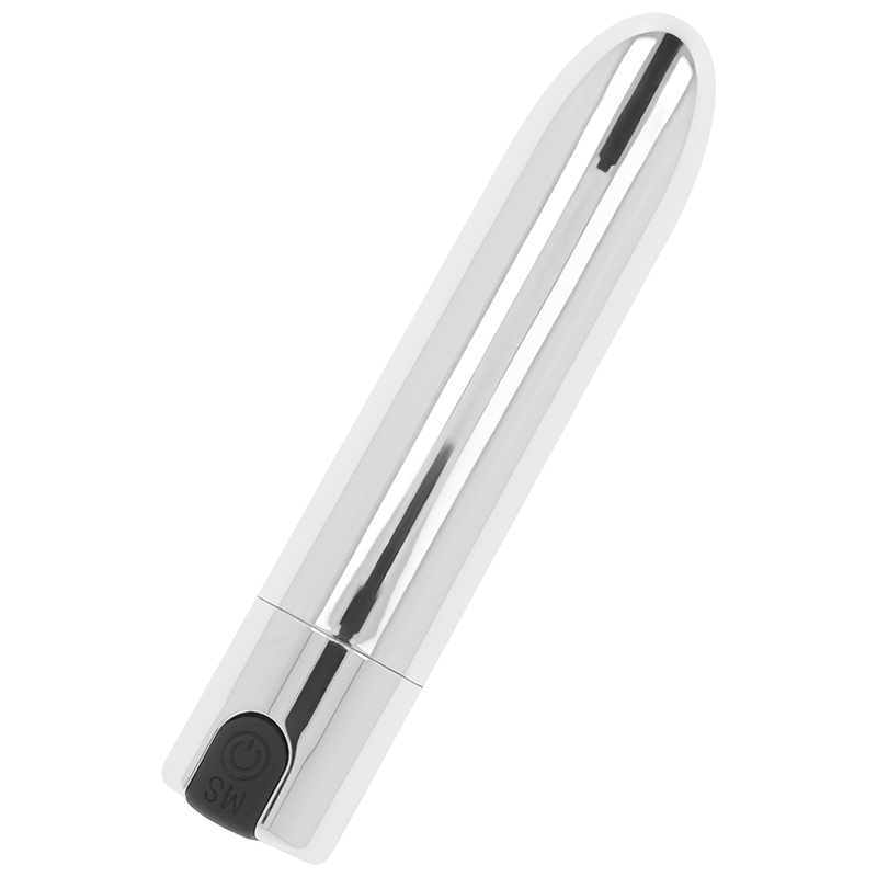 Vibrator Bullet, Ohmama - Silver, 10 Moduri de Vibratie, 9.5 CM