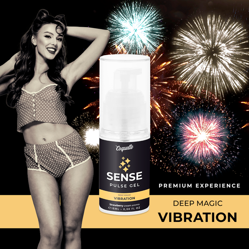 Gel Stimulant, Coquette Chic Desire - Strawberry Magic Vibration Premium, Efect de Vibratie, 15ml