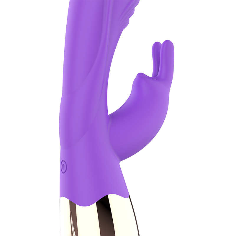 Vibrator Rabbit, Womanvibe - Viora, Silicon Reincarcabil, Auriu si Lila